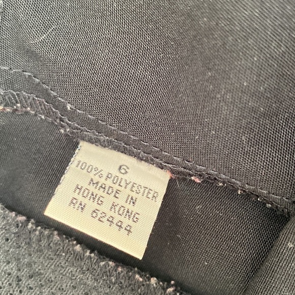 NICOLE Miller Wide leg Trouser Pants Black Color size 6 High waisted - Picture 8 of 12